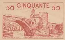 France 50 NF - Castle and bridge - School Note