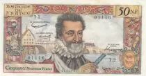 France 50 NF - Henri IV - 05-03-1959 - Serial T.2