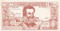 France 50 NF Henri IV - 03-09-1959 - Serial K.34