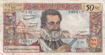 France 50 NF Henri IV - 03-09-1959 - Serial Z.32