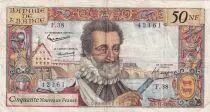 France 50 NF Henri IV - 05-11-1959 - Serial F.38