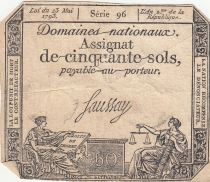 France 50 Sols Liberty and Justice (23-05-1793) - French Revolution - serial 96
