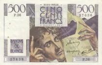 France 500 Francs - Chateaubriand - 06-09-1945 - S&eacute;rie P.36