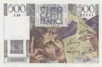 France 500 Francs - Chateaubriand - 07-11-1945 - Serial J.48