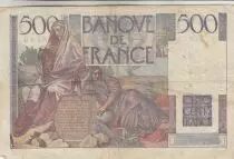 France 500 Francs - Chateaubriand - 19-07-1945 - Serial V.3