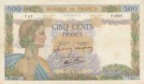 France 500 Francs - La Paix - 01-10-1942 - S&eacute;rie P.6927