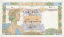 France 500 Francs - La Paix - 09-07-1942 - S&eacute;rie F.6198