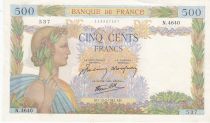 France 500 Francs - La Paix - 12-02-1942 - Serial N.4640 - P.95