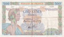 France 500 Francs - La Paix - 16-05-1940 - Serial T.277 - P.95