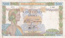 France 500 Francs - La Paix - 16-05-1940 - Serial Y.392 - P.95