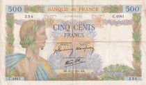 France 500 Francs - La Paix - 18-12-1941 - Serial C.4061 - P.95