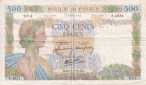 France 500 Francs - La Paix - 20-11-1941 - Serial S.4024 - P.95