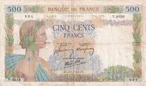 France 500 Francs - La Paix - 20-11-1941 - S&eacute;rie Y.4039