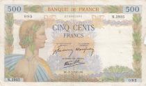 France 500 Francs - La Paix - 21-05-1941 - Serial N.2935 - P.95