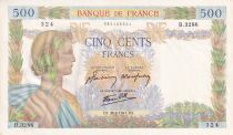 France 500 Francs - La Paix - 26-06-1941 - Serial B.3286 - P.95