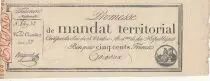 France 500 Francs - Mandat Territorial - S&eacute;rie 22 - Num 84932 - 1796