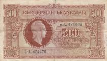 France 500 Francs - Marianne - 1945 - Letter L - P.106