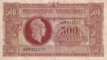 France 500 Francs - Marianne - 1945 - Letter M - Serial 83 M - F - P.106