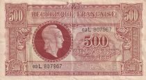 France 500 Francs - Marianne - 1945 - Lettre L - Série 03 L - TTB - VF.11.1