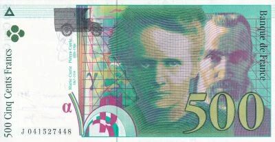France 500 Francs - Marie et Pierre Curie 1998