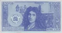 France 500 Francs - Moli&egrave;re - Billet scolaire