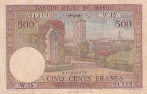 France 500 Francs - Morocan village - 19-12-1956 - P.46