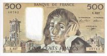France 500 Francs - Pascal - 02-01-1992 - Serial X.357 - P.156