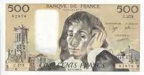 France 500 Francs - Pascal - 03-03-1988 - Serial C.273 - P.156