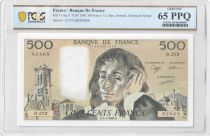 France 500 Francs - Pascal - 03-03-1988 - Serial D.273 - PCGS 65 PPQ
