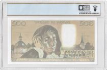 France 500 Francs - Pascal - 03-03-1988 - Serial D.273 - PCGS 65 PPQ