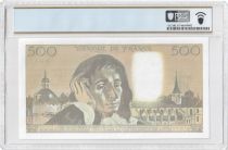 France 500 Francs - Pascal - 03-03-1988 - Serial D.273 - PCGS 67 PPQ