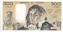 France 500 Francs - Pascal - 03-03-1988 - S&eacute;rie C.273 - F.71.38