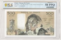 France 500 Francs - Pascal - 03-03-1988 - Série C.273 - PCGS 58 PPQ