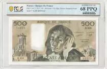 France 500 Francs - Pascal - 05-11-1987 - Serial Q.268 - PCGS 68 PPQ