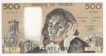 France 500 Francs - Pascal - 06-09-1990 - Serial E.323 - P.156