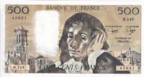 France 500 Francs - Pascal - 07-01-1982 - Serial H.149 - P.156