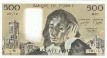 France 500 Francs - Pascal - 07-06-1979 - Serial Q.98