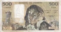 France 500 Francs - Pascal - 08-01-1981 - S&eacute;rie D.128