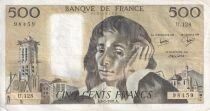 France 500 Francs - Pascal - 08-01-1981 - S&eacute;rie U.128