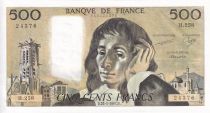 France 500 Francs - Pascal - 22-01-1987 - Serial H.258 - P.156