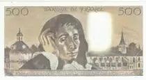 France 500 Francs - Pascal - St Jacques Tower - 05-01-1984 - Serial Z.196