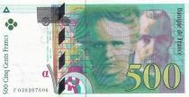 France 500 Francs - Pierre and Marie Curie - 1994 - Series F