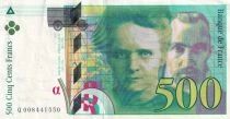 France 500 Francs - Pierre and Marie Curie - 1994 - Series Q