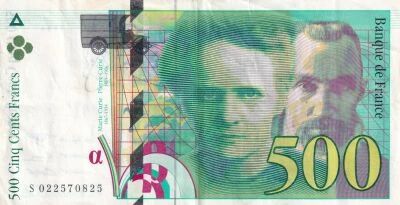 France 500 Francs - Pierre and Marie Curie - 1994 - Series S