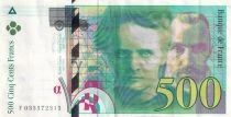France 500 Francs - Pierre and Marie Curie - 1995 - Series F