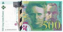 France 500 Francs - Pierre et Marie Curie - 1994 - Letter A - F.76.01