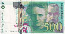 France 500 Francs - Pierre et Marie Curie - 1994 - Letter E - F.76.01