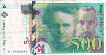 France 500 Francs - Pierre et Marie Curie - 1994 - Letter N - F.76.01