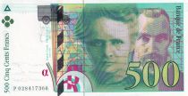 France 500 Francs - Pierre et Marie Curie - 1994 - Lettre P  - F.76.01