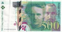 France 500 Francs - Pierre et Marie Curie - 1994 - S&eacute;rie P